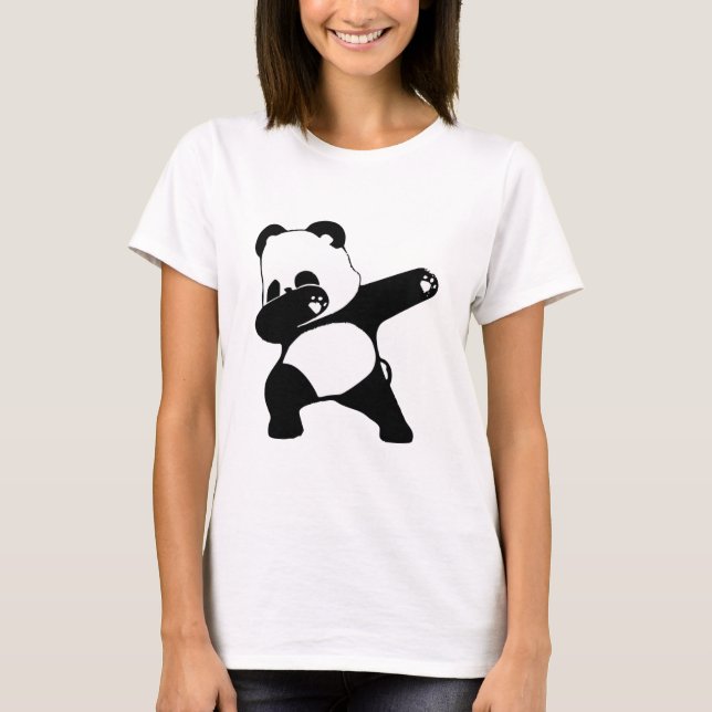 Dabbing Panda, Funny Panda dab dance T-Shirt (Front)