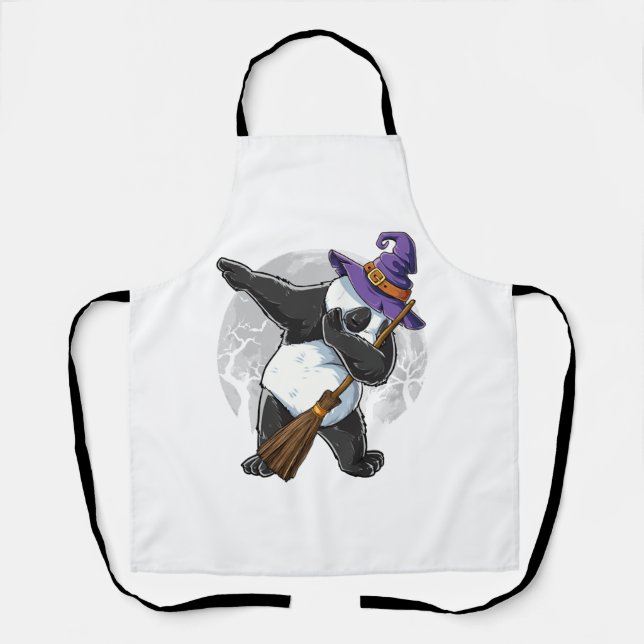 Dabbing Panda Halloween Shirts, Halloween 2021 Apron (Front)