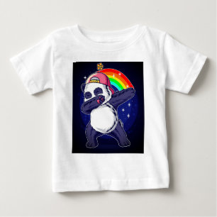 Dabbing Panda Rainbow Vibes" Baby & Kids T-Shirt