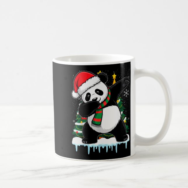 Dabbing Panda Santa Christmas Kids Boys Men Xmas B Coffee Mug (Right)