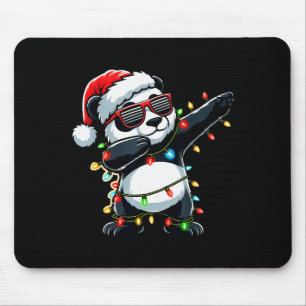 Dabbing Panda Xmas For Kids Boys Girl Panda Lover Mouse Mat