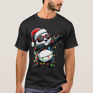 Dabbing Panda Xmas For Kids Boys Girl Panda Lover T-Shirt