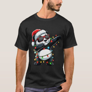 Dabbing Panda Xmas For Kids Boys Girl Panda Lover T-Shirt