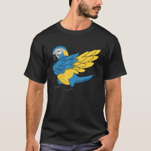 Dabbing Parrot I Blue throated Macaw T-Shirt