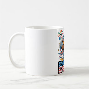Dabbing Patriotic Eagle 4th of July BRUH Coffee Mug
