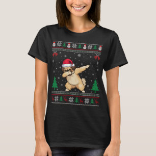 Dabbing Pekingese Dog Santa Hat Boys Girls Kids Ch T-Shirt