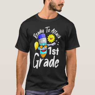 Dabbing Pencil Ready To Attack 1st Grade Back To S T-Shirt