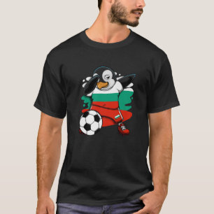 Dabbing Penguin Bulgaria Soccer Fans Jersey Footba T-Shirt