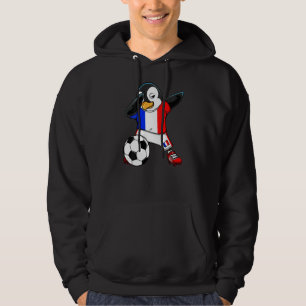 Dabbing Penguin France Soccer Fans Jersey Football Hoodie