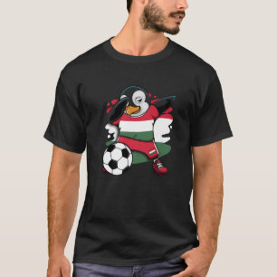 Dabbing Penguin Hungary Soccer Fans Jersey Footbal T-Shirt