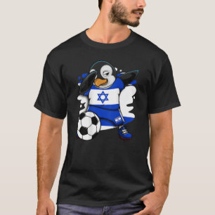 Dabbing Penguin Israel Soccer Fans Jersey Football T-Shirt