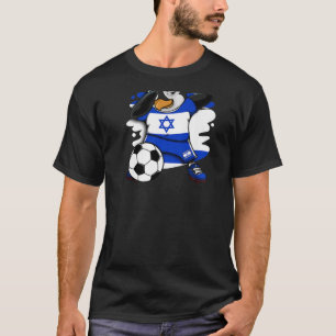 Dabbing Penguin Israel Soccer Fans Jersey Football T-Shirt