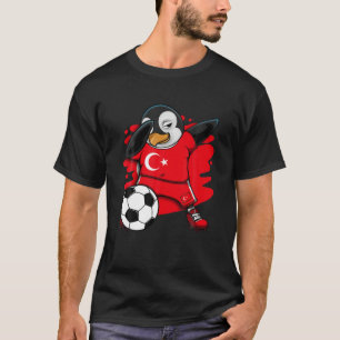 Dabbing Penguin Zimbabwe Soccer Fans Jersey Footba T-Shirt