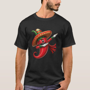 Dabbing Pepper Cinco De Mayo Mexican Pride Hot Jal T-Shirt