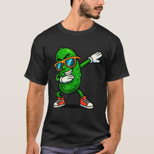 Dabbing Pickle Dancing Cucumber Funny Pickle Lover T-Shirt