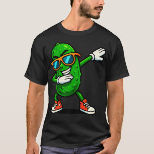 Dabbing Pickle Dancing Cucumber Funny Pickle Lover T-Shirt