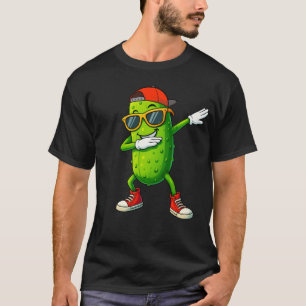 Dabbing Pickle Dancing Cucumber Funny Pickle Lover T-Shirt