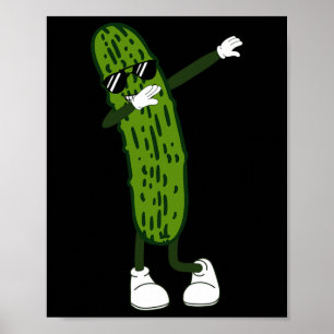 Dabbing Pickle Dancing Cucumber Salads And Relishe Poster