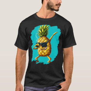 Dabbing Pineapple Aloha Sunglasses Beach Dance Haw T-Shirt