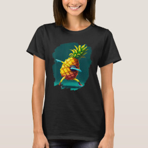 Dabbing Pineapple Aloha Sunglasses Beach Dance Haw T-Shirt