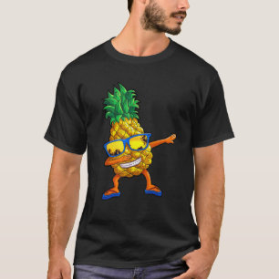 Dabbing Pineapple Men Kid Beach Vacation Summer Ha T-Shirt