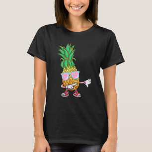 Dabbing Pineapple Sunglasses Aloha Beaches Dab Dan T-Shirt