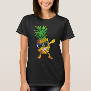 Dabbing Pineapple Sunglasses Aloha Beaches Hawaii T-Shirt
