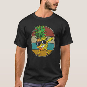 Dabbing Pineapple Sunglasses Aloha Beaches Hawaii T-Shirt