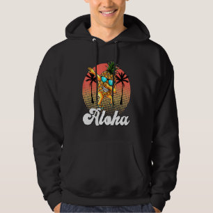 Dabbing Pineapple Sunglasses Aloha Hawaii Summer P Hoodie