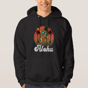 Dabbing Pineapple Sunglasses Aloha Hawaii Summer P Hoodie
