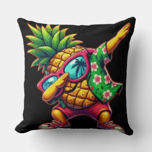 Dabbing Pineapple Sunglasses Beaches Cushion