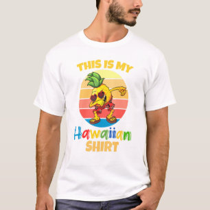Dabbing Pineapple Sunglasses Men Boys This Is My H T-Shirt