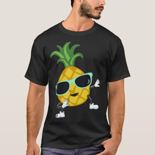 Dabbing pineapple sunglasses pool party for men wo T-Shirt (Front)