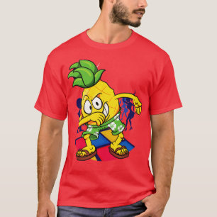 Dabbing Pineapple Tropical Fruit Dancing Vegan T-Shirt