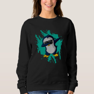 Dabbing Pinguin Dab Cold Ice Funny Gift Idea Cool Sweatshirt