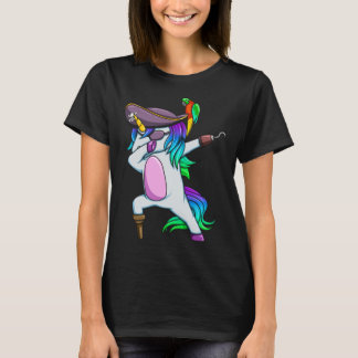 Dabbing Pirate Magical Rainbow Unicorn  Halloween T-Shirt