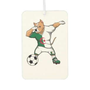 Dabbing Pitbull Algeria Soccer Fans Jersey Algeria Car Air Freshener