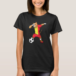 Dabbing Pitbull Belgium Soccer Fans Jersey Belgian T-Shirt