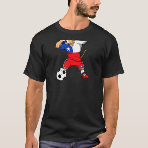 Dabbing Pitbull Chile Soccer Jersey Chilean Footba T-Shirt
