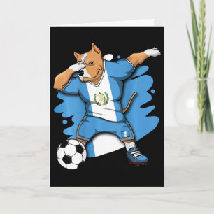 Dabbing Pitbull Guatemala Soccer Lovers Jersey Foo Card