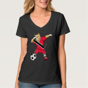 Dabbing Pitbull Trinidad And Tobago Soccer Fans Fo T-Shirt