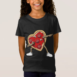 Dabbing Pizza Dab Pizza Heart Valentine's Day Pizz T-Shirt