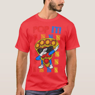 Dabbing Pizza Fidget Toy Lover 100 Days of School T-Shirt