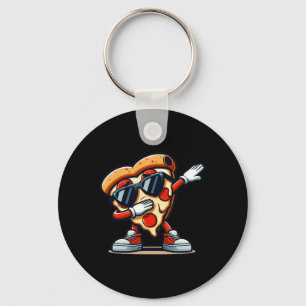 Dabbing Pizza Pizza Dancing Pizza Love Birthday Pa Key Ring