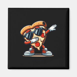 Dabbing Pizza Pizza Dancing Pizza Love Birthday Pa Magnet