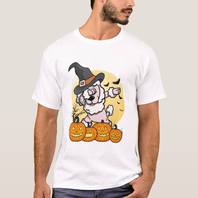 Dabbing Poodle Halloween T-Shirt (Front)