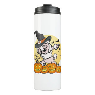 Dabbing Poodle Halloween Thermal Tumbler