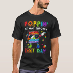 Dabbing Pop It Heart Shape Poppin' My Way Through T-Shirt