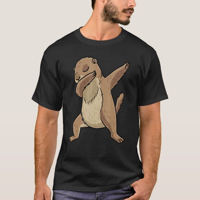 Dabbing Prairie Dog Rodent T-Shirt (Front)