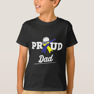 Dabbing Proud Dad Support Down Syndrome Awareness T-Shirt
